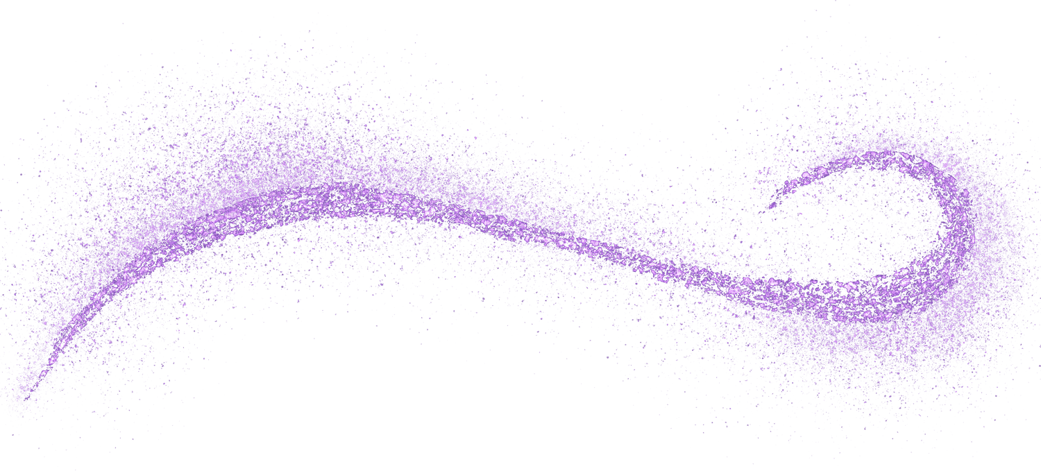 purple glitter cruve